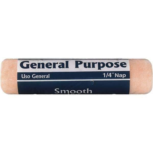 Rubberset - 1/4" Nap, 9" Wide Paint Roller Cover - Smooth Texture, Polyester - Eagle Tool & Supply