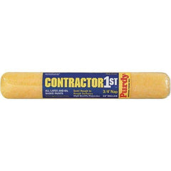 Purdy - 3/4" Nap, 18" Wide Paint Roller Cover - Smooth to Semi-Smooth Texture, Polyester - Eagle Tool & Supply