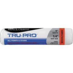 Bestt-Liebco - 1/4" Nap, 9" Wide Paint Roller Cover - Smooth Texture, Woven - Eagle Tool & Supply