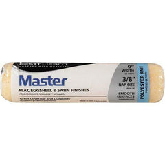 Bestt-Liebco - 3/8" Nap, 9" Wide Paint Roller Cover - Smooth Texture, Polyester - Eagle Tool & Supply