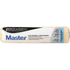 Bestt-Liebco - 3/4" Nap, 12" Wide Paint Roller Cover - Smooth Texture, Polyester - Eagle Tool & Supply