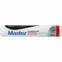Bestt-Liebco - 3/8" Nap, 12" Wide Paint Roller Cover - Smooth Texture, Woven Polyester - Eagle Tool & Supply