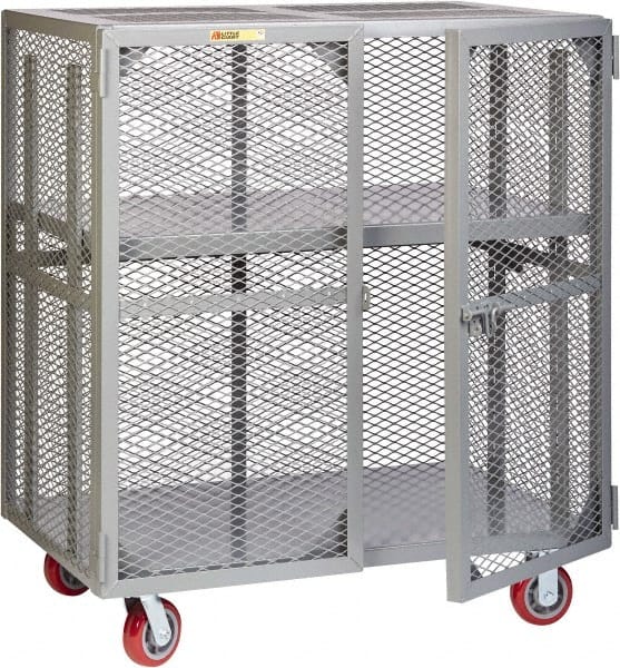 Little Giant - 2 Door, 2 Tier, Mobile Storage Locker - Eagle Tool & Supply