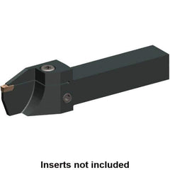 Kennametal - External Thread, 0.63" Max Depth of Cut, 2mm Min Groove Width, 6" OAL, Left Hand Indexable Grooving Cutoff Toolholder - 2 Seat Size, 1" Shank Height x 1" Shank Width, EG0200M02P02 Insert Style, EVSC-T Toolholder Style, Series Beyond Evolution - Eagle Tool & Supply