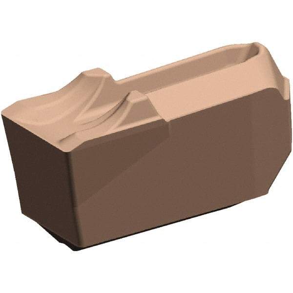 Kennametal - EC-U6 CM KCU25 Grade, 0.276" Cutting Width, Carbide Cutoff Insert - 0° Neutral Lead Angle, 0.016" Cnr Rad, TiOCN Coated, Single End - Eagle Tool & Supply