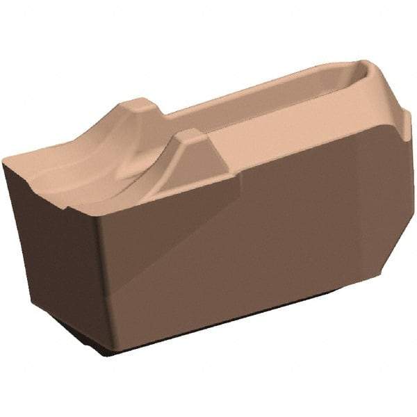 Kennametal - EC-U4 CF KCU25 Grade, 0.1575" Cutting Width, Carbide Cutoff Insert - 0° Neutral Lead Angle, 0.008" Cnr Rad, AlTiN Coated, Single End - Eagle Tool & Supply