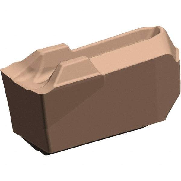 Kennametal - EC-U3 CL KCU25 Grade, 0.1181" Cutting Width, Carbide Cutoff Insert - 0° Neutral Lead Angle, 0.008" Cnr Rad, AlTiN Coated, Single End - Eagle Tool & Supply