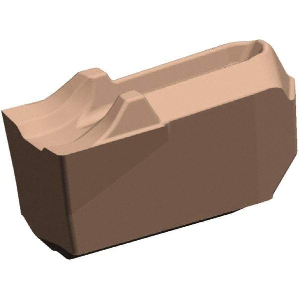 Kennametal - EC-U4 CF KCU25 Grade, 0.157" Cutting Width, Carbide Cutoff Insert - 0° Neutral Lead Angle, 0.008" Cnr Rad, AlTiN Coated, Single End - Eagle Tool & Supply