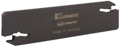 Kennametal - 1.022" Blade Height, 0.158" Blade Width, 4.341" OAL, Neutral Cut, Double End Indexable Cut-Off Blade - EVBS Blade, Beyond Evolution Series - Eagle Tool & Supply