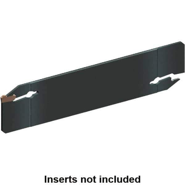 Kennametal - 27/32" Blade Height, 0.055" Blade Width, 4.346" OAL, Neutral Cut, Double End Indexable Cut-Off Blade - 15mm Max Depth of Cut, EVBS Blade, Beyond Evolution Series - Eagle Tool & Supply