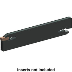 Kennametal - 1.26" Blade Height, 0.079" Blade Width, 5.919" OAL, Neutral Cut, Double End Indexable Cut-Off Blade - EVBS Blade, Beyond Evolution Series - Eagle Tool & Supply