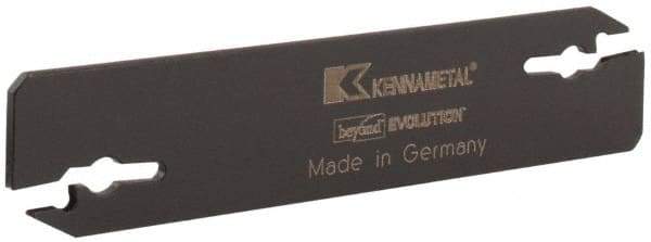 Kennametal - 0.608" Blade Height, 0.079" Blade Width, 3.557" OAL, Neutral Cut, Double End Indexable Cut-Off Blade - EVBS Blade, Beyond Evolution Series - Eagle Tool & Supply