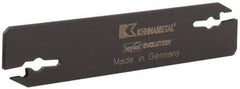 Kennametal - 0.608" Blade Height, 0.079" Blade Width, 3.557" OAL, Neutral Cut, Double End Indexable Cut-Off Blade - EVBS Blade, Beyond Evolution Series - Eagle Tool & Supply