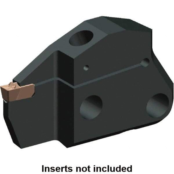 Kennametal - 1.6" Groove Width, 12mm Max Depth of Cut, Left Hand Cut, EVM Indexable Grooving Blade - 1.6 to 1.99mm Insert Width, 1F Seat Size, A2, A3, A4 Insert Style, Series Beyond Evolution - Eagle Tool & Supply