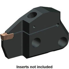 Kennametal - 1.6" Groove Width, 12mm Max Depth of Cut, Left Hand Cut, EVM Indexable Grooving Blade - 1.6 to 1.99mm Insert Width, 1F Seat Size, A2, A3, A4 Insert Style, Series Beyond Evolution - Eagle Tool & Supply