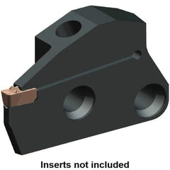Kennametal - System Size 50, Right Hand Cut, 1.024" Max Depth of Cut, 0.197" Max Width of Cut, Modular Cutoff Cutting Unit Head - A2, A3, A4 Insert Style, 2.431" Head Length, 0.371" Center to Cutting Edge, Series Beyond Evolution - Eagle Tool & Supply