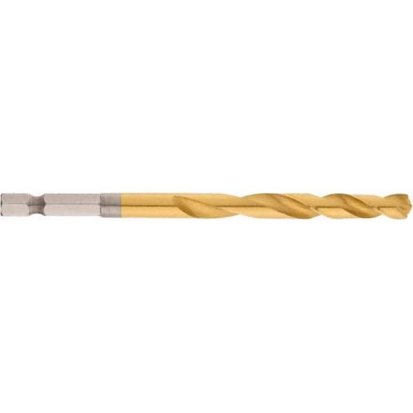 Milwaukee Tool - 9/32" High Speed Steel, 135° Point, Hex Shank Maintenance Drill Bit - Eagle Tool & Supply