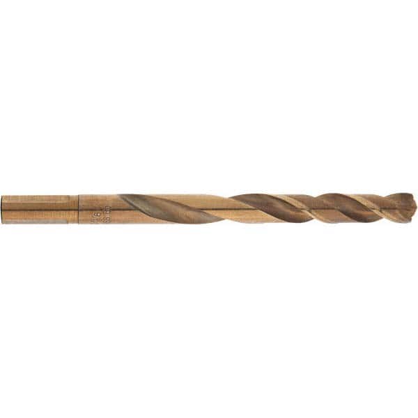 Milwaukee Tool - 31/64" Cobalt, 135° Point, Round with Flats Shank Maintenance Drill Bit - Exact Industrial Supply