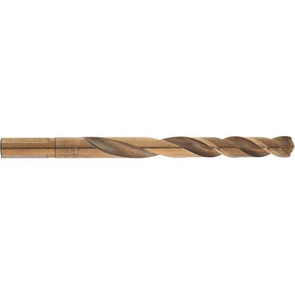 Milwaukee Tool - 27/64" Cobalt, 135° Point, Round with Flats Shank Maintenance Drill Bit - Eagle Tool & Supply