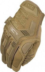 Mechanix Wear - Size L Military Work Gloves - For Mechanic's & Lifting, Uncoated, Hook & Loop Cuff, Coyote, Paired - Eagle Tool & Supply