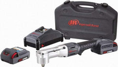 Ingersoll-Rand - 1/2" Drive 20 Volt Angled Cordless Impact Wrench & Ratchet - 1,900 RPM, 3,000 BPM, 180 Ft/Lb Torque, 2 Lithium-Ion Batteries Included - Eagle Tool & Supply