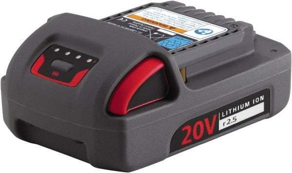 Ingersoll-Rand - 20 Volt Lithium-Ion Power Tool Battery - 2.5 Ahr Capacity, 1-1/4 hr Charge Time, Series IQV - Eagle Tool & Supply