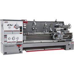 Jet - 26" Swing, 40" Between Centers, 230/460 Volt, Triple Phase Engine Lathe - 6MT Taper, 10 hp, 36 to 1,800 RPM, 4-1/8" Bore Diam - Eagle Tool & Supply