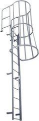 Cotterman - 274" 21 Step Fixed Ladder - Dock Ladder, 300 Lb Capacity, 39" Base Width x 40" Base Depth - Eagle Tool & Supply
