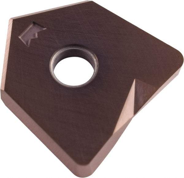 Millstar - BD-N0375 None Grade CM043 Carbide Milling Insert - HSN Finish, 0.1" Thick, 3/8" Inscribed Circle, 1/16" Corner Radius - Eagle Tool & Supply