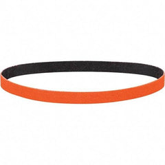 Dynabrade - 1" Wide x 30" OAL, 80 Grit, Ceramic Abrasive Belt - Ceramic, Coated, Y Weighted Cloth Backing, Wet/Dry - Eagle Tool & Supply