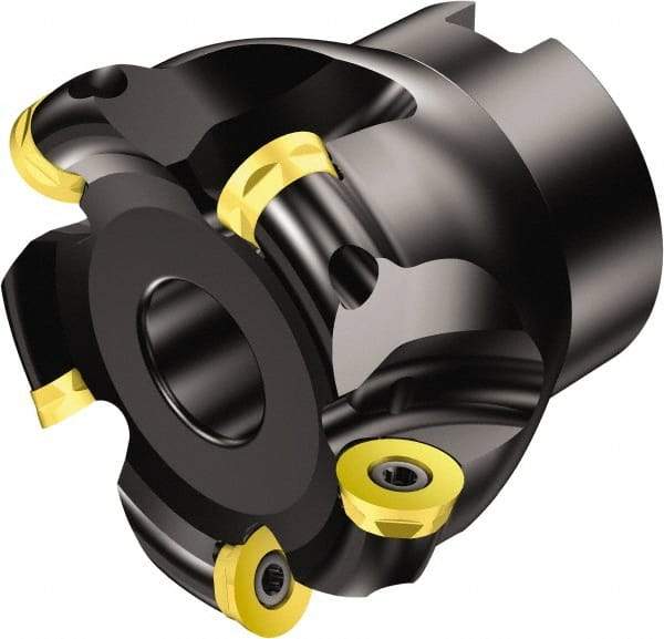 Sandvik Coromant - 52mm Cut Diam, 4mm Max Depth, 22mm Arbor Hole, 8 Inserts, R300-0828.. Insert Style, Indexable Copy Face Mill - R300..Qxx Cutter Style, 26,100 Max RPM, 50mm High, Through Coolant - Eagle Tool & Supply