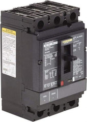Square D - 100 Amp, 250 VDC, 600 VAC, 3 Pole, Panel Mount Molded Case Circuit Breaker - Thermal Magnetic Trip, Multiple Breaking Capacity Ratings, 14-3/0 AWG - Eagle Tool & Supply