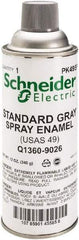 Square D - Gray, Flat, Enamel Spray Paint - Eagle Tool & Supply
