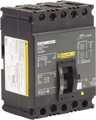 Square D - 45 Amp, 250 VDC, 480 VAC, 3 Pole, Panel Mount Molded Case Circuit Breaker - Thermal Magnetic Trip, 18 kA at 480/600 VAC Breaking Capacity, 12-1/0 (Aluminum), 14-1/0 (Copper) AWG, 4.13 Inch Deep x 6 Inch High x 4-1/2 Inch Long - Eagle Tool & Supply