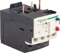 Schneider Electric - 3 Pole, NEMA Size 0-1, 9 to 13 Amp, 690 VAC, Thermal NEMA Overload Relay - Trip Class 20, For Use with LC1D12, LC1D18, LC1D25, LC1D32 and LC1D38 - Eagle Tool & Supply