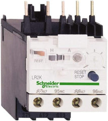 Schneider Electric - 0.11 to 0.16 Amp, 250 VDC, 690 Volt and 690 VAC, Thermal IEC Overload Relay - Trip Class 10A, For Use with LC1K, LC7K, LP1K and LP4K - Eagle Tool & Supply