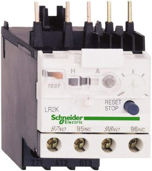 Schneider Electric - 0.8 to 1.2 Amp, 250 VDC, 690 Volt and 690 VAC, Thermal IEC Overload Relay - Trip Class 10A, For Use with LC1K, LC7K, LP1K and LP4K - Eagle Tool & Supply