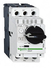 Schneider Electric - 4 Amp, 690 VAC at 50/60 Hz, 3 Pole, Bolt On, Clip Motor Circuit Breaker - Thermal Magnetic Trip, Multiple Breaking Capacity Ratings, 97mm Deep x 89mm High x 45mm Wide - Eagle Tool & Supply