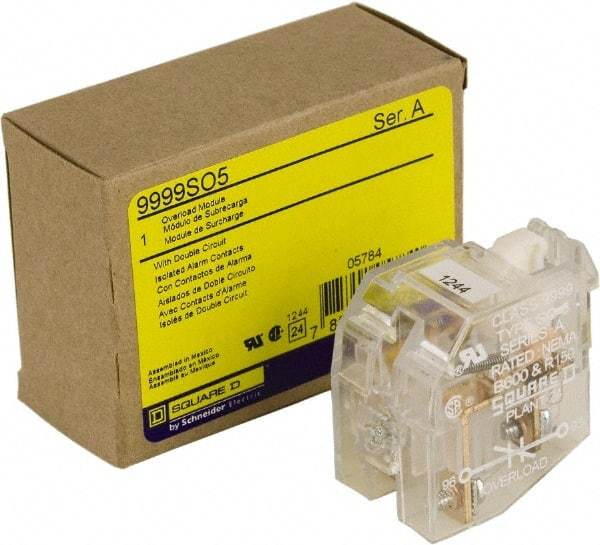 Square D - Contactor Auxiliary Contact - For Use with Overload Relay - Eagle Tool & Supply