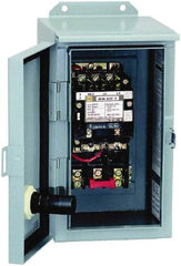 Square D - 208 Coil VAC at 60 Hz, 45 Amp, NEMA Size 2, Nonreversible Enclosed Enclosure NEMA Motor Starter - 3 Phase hp: 10 at 200 VAC, 15 at 230 VAC, 25 at 460 VAC, 25 at 575 VAC, 12 Enclosure Rating - Eagle Tool & Supply