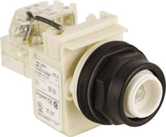 Schneider Electric - 24 V, 28 V Press-to-Test Indicating Light - Round Lens, Screw Clamp Connector, Corrosion Resistant, Dust Resistant, Oil Resistant - Eagle Tool & Supply