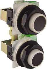 Schneider Electric - 30mm Mount Hole, Extended Straight, Pushbutton Switch - Momentary (MO) - Eagle Tool & Supply