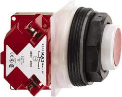 Schneider Electric - 30mm Mount Hole, Extended Straight, Pushbutton Switch with Contact Block - Octagon, Red Pushbutton, Momentary (MO) - Eagle Tool & Supply