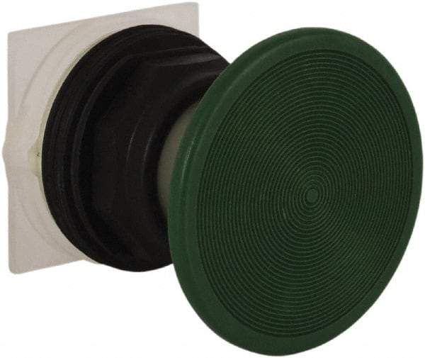 Schneider Electric - 30mm Mount Hole, Extended Straight, Pushbutton Switch Only - Green Pushbutton, Momentary (MO) - Eagle Tool & Supply