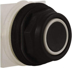 Schneider Electric - 30mm Mount Hole, Extended Straight, Pushbutton Switch Only - Black Pushbutton, Momentary (MO) - Eagle Tool & Supply