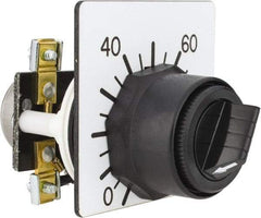 Square D - 5,000 Ohm, 30mm, 300 VAC Potentiometer - 2 Watts, Nonilluminated, Knob Operated, NEMA 4, 13 - Eagle Tool & Supply