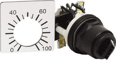 Square D - 2,500 Ohm, 30mm, 300 VAC Potentiometer - 2 Watts, Nonilluminated, Knob Operated, NEMA 4, 13 - Eagle Tool & Supply