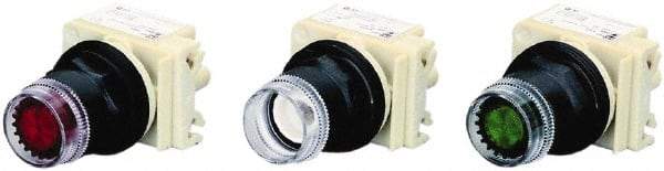 Square D - Flush Pushbutton Switch Operator - Round Button, Incandescent Lamp, Illuminated - Eagle Tool & Supply