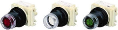 Square D - Flush Pushbutton Switch Operator - Round Button, Incandescent Lamp, Illuminated - Eagle Tool & Supply