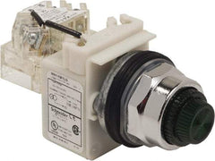 Schneider Electric - 120 VAC Green Lens LED Pilot Light - Round Lens, Screw Clamp Connector - Eagle Tool & Supply